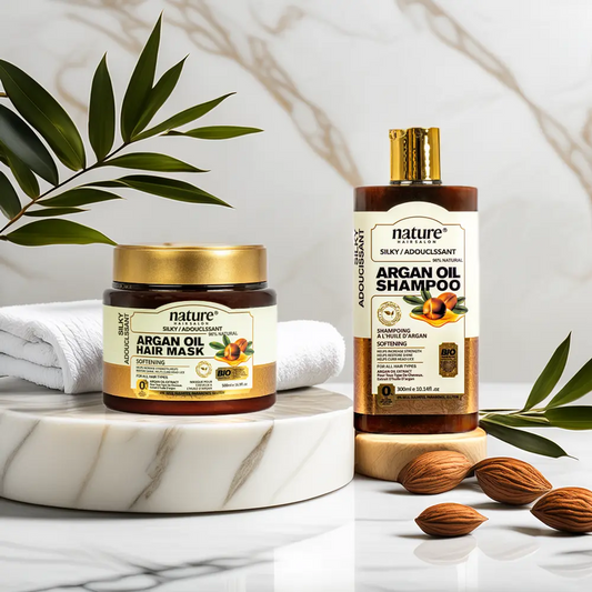 Soin Nourrissant à l’Huile d’Argan shampoing + Masque