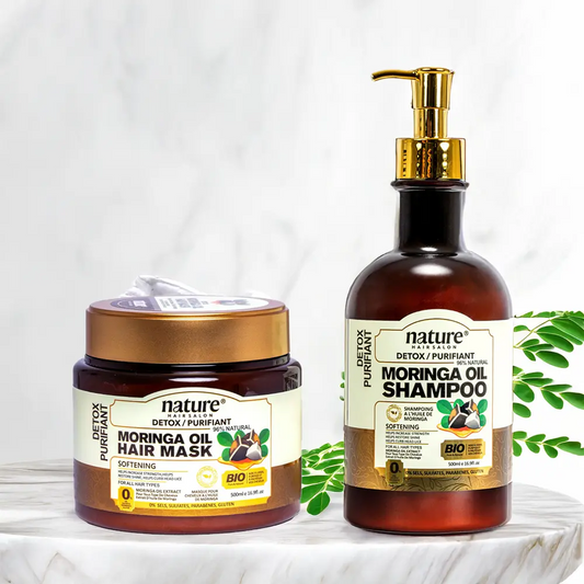 Soin purifiant Shampoing + Masque à l'huile de moringa
